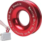 Snatch Ring Kit | Off Road Recovery | 41,000 Lbs Capacity With Soft Shackle And Pulley Feature | Heavy-Duty Rustproof Winch Tool Set For Vehicle Towing, 4x4 ATV Pulling, Truck Recovery, Or Outdoor