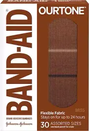 Band-Aid Brand Ourtone Flexible Fabric Adhesive Bandages, Flexible Protection &