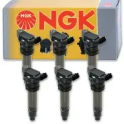 6 pcs NGK Ignition Coil for 2010-2016 Volvo XC60 3.0L 3.2L L6 - Spark Plug bp (for: Volvo)