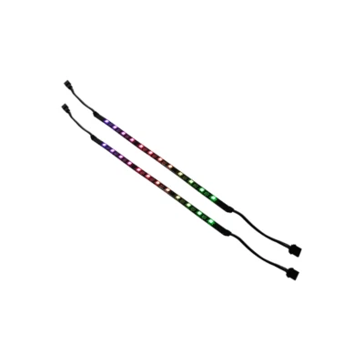SilverStone Technology LS03 12 LED Addressable RGB Light Strip 2 Pack