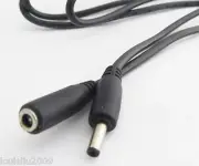 100x 3.5x1.35mm 1M/3ft DC Power Male Plug to Female Camera Extension Cord Cable