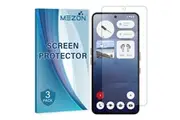 [Set of 3] Nothing Phone (3a) Premium Clear Edge-to-Edge Full Coverage Hydrogel Screen Protector Film by MEZON (Nothing 3a, Hydrogel)