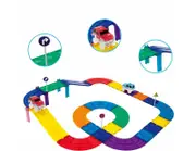 100PCS Kids Race Car Track Building Blocks With Car Magnetic Tiles Play Set AU