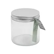 24 x Clear Glass Jar 500ml Silver Lid Kitchen Food Honey Jam Storage Container