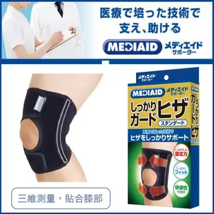 買就送-日本製 透氣口罩【MEDIAID】Knee Support Standard 膝蓋護具 護膝 護具