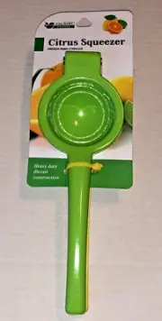 Citrus Squeezer Manual Press Culinary Fresh Heavy Duty Diecast Juicer #09289 New