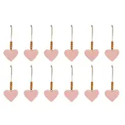 36x LVD Heart Mediumium Peach Whip Decorative Sculpture Hanging Home Decor Asstd