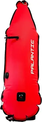Spearfishing 420D Nylon Torpedo Buoy Float with Oral Inflator and Dive Flag