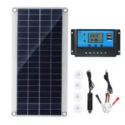 1X(10W Flexible Solar Panel Solar Cells for Car RV Boat Home Roof Van7970