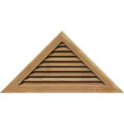Ekena Millwork Gable Vent/Louver Triangle Built-In Screen Red Cedar Solid Wood