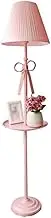 Standing Lamp Nordic Reading Floor Lamp Netflix Girl Floor Lamp with Shelf Storage for Living Room Girls Room Bedroom Dresser Office Bedroom Lamp