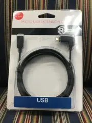 Micro USB Right-Angle Extension cable 6ft Gold-Plated Radio Shack Brand