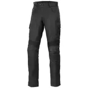 Cargo Black Leather Pants