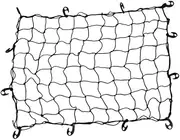 OSOLADY 1pc Car Roof Net Durable Safety Net for Automobile Luggage Storage Elastic Design for Various Models Keeps Items Secure and Tidy for Roof Racks and Suitcases Black