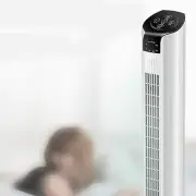 Tower Fan Quiet With Remote Control 3 Wind Speed Digital Display Bladeless Fo