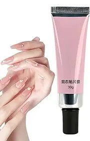 Gel Glue for Nails - 30g Solid Nail Tips Gel Glue | Super Strong UV Nail Glue for Acrylic Nails and Press On Nails | UV Nail Glue for Press On Nails | False Acrylic Nail Tips | Long Lasting for Nail