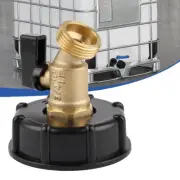 275-330 Gallon IBC Tote Water Tank Adapter 2" Brass Fittings Valve Connector NEW