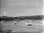 Clive Hunt Trevor Taylor Team Elite Lotus Elite leads Roy North- 1961 Old Photo