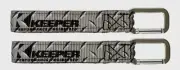 2 Keeper Wrap-It-Up GRAY BUNDLING STRAP UV Resist Waterproof Carabiner 05262 NEW