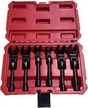 yanzisura Crows Foot Wrenches - Steel Crows Foot Wrench Set - Flexible Crowfoot Wrench Set, Automotive Repair Crowfoot Wrench Tool Set