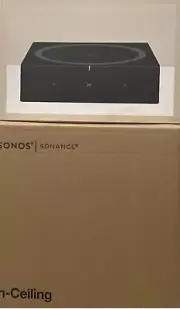 Sonos One Pair 8 Inch In Ceiling Speakers And one Sonos amp bundle New
