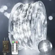 JXLEDAYY 403 FT 1200 LED Fairy Lights Plug in Christmas Lights Outdoor Decora...