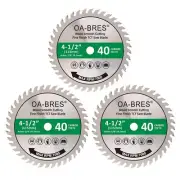 4-1/2" 40T Fine Finish Wood Cut Circular Saw Blade with 3/8 Inch Arbor, TCT A...