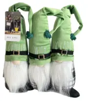 Rae Dunn St. Patrick’s Day Trio Chillin With My Lads Weighted Gnome Plush Decor