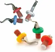 Norpro 6pc Bottle Stoppers Set - Cork Seals Glass Soda Pop Wine Bottle Airtight