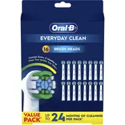 Oral-B Everyday Clean Electric Toothbrush Replacement Heads 16 pack