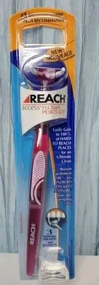 Reach Access Flosser Purple Handle 1 + 3 Floss Refills Disposable Heads