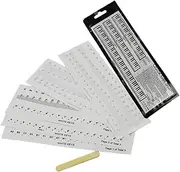 MINAOLULUS 6Pcs Removable Piano Stickers Transparent Key Decals for Keyboards Easy to Apply Letter Markings for Beginners Lightweight Smooth Design for Effortless