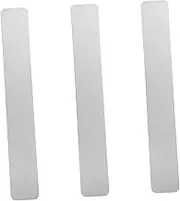 Angoily 3pcs Adhesive Metal Memo Board Strips for Photos and Notes Frameless Iron Display Bars for Office Home School Easy Mounting Backing Tape