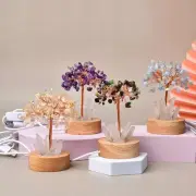 Handmade Crystal Tree Light with USB Cable Creative Crystal Money Tree Lamp
