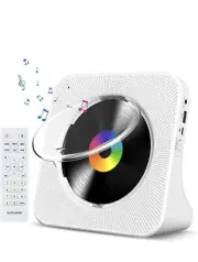 Gueray CD Player Portable Bluetooth Desktop for Home / White