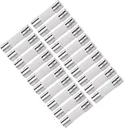 uxcell Ceramic Cartridge Fuses 15A 250V 5x20mm Slow Blow Replacement for Stereo Audio Alarm Amplifier Ceramic 20pcs