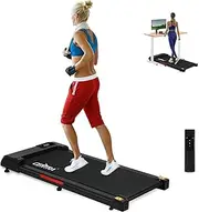 Centra Under Desk Treadmill,2 in 1 Walking Pad Incline with Remote Control,Portable Treadmill in LED Display,Smart Walking Pad with FITSHOW,Home and Office Use