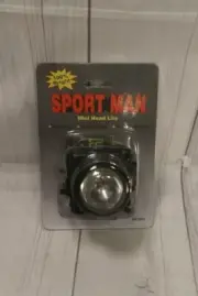 Vintage Sport Man Mini Head Lite Lantern Flashlight- SP-200 *Krypton ~NOS~