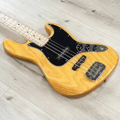 G&L USA Fullerton Deluxe JB MFD Bass, Maple Fretboard, Vintage Natural