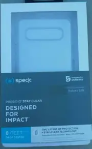 Speck Presidio Clear Slim Protective Case for Samsung Galaxy S10 - NIB