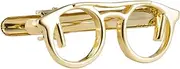 [Knighthood] Men's Glasses Tie Bar/Tie Pin Golden (Golden) (KHKN-2017-TP-02)