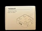 Tessan Power Strip with 4 Outlets and 3 USB Slots Mountable Flat Plug
