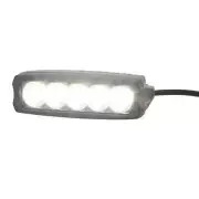 High Quality Light LED Flood 5x 5W IP68 12-24V Black 2,250 Lumens Single Row