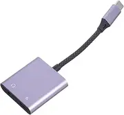 SHINEOFI Type C to Audio Adapter Durable Portable Headphone Converter for Quick Charging High Speed Data Transfer Compatible with Phones Tablets Laptops