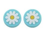 Blue Flower Joy-Con & Nintendo Switch Lite Thumb Grips/Caps Analog Controller