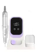 35000RPM Nail Drill Professional Electric Nail Drill Kits with Bits,Base Purple Portable Nail E File Machine for Remover Gel Nail Polish Acrylic-Purple