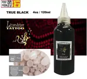 lizardstar Tattoo Ink 4oz 120ml Pigment Pure Black Lining Shading .ink cups