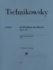 Tchaikovsky 12 Piano Pieces Op 40 Solo Classical Sheet Music Henle Urtext Book