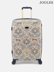 Joules Damask Print Medium Four Wheel Hard Shell Suitcase (AA8666) | $436