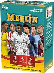 Topps 2022-2023 Merlin Chrome UEFA Champions Soccer Card Blaster Box - 32 Soccer Cards per Blaster Box